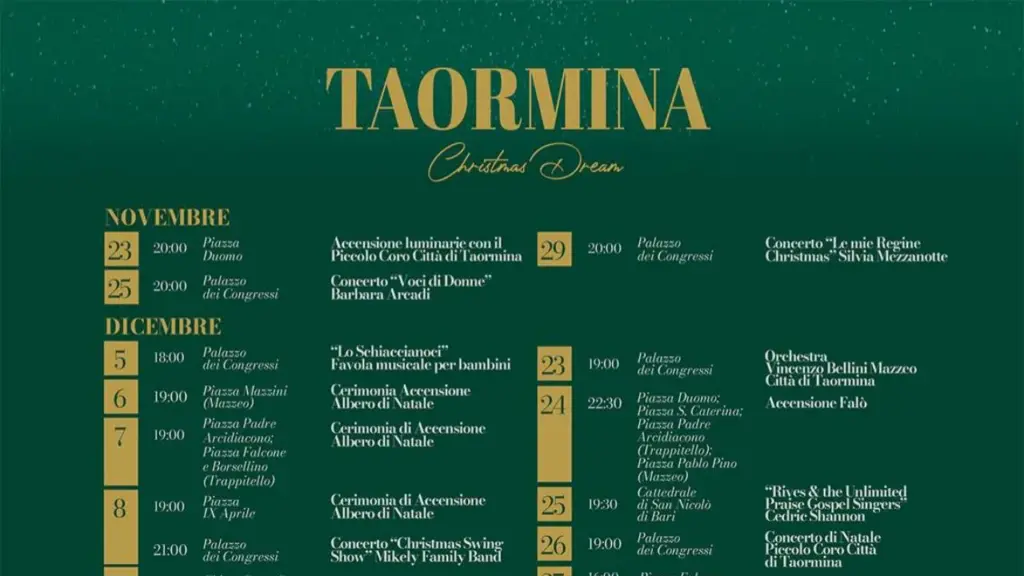 taormina natale 2025